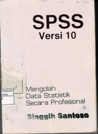 Image of SPSS Versi 10 : Mengolah Data Statistik secara Profesional
