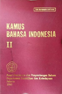 Image of Kamus Bahasa Indonesia II