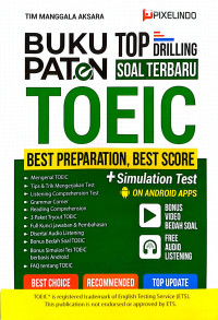 Image of Buku Paten Top Drilling Soal Terbaru TOEIC