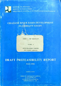 Image of Cisadane River Basin Development Feasibility Study: Draft Prefeasibility Report: Stage I Pre Feasibility Volume 9 Water Management Planning and Economic Analysis