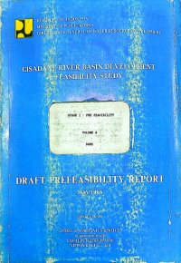 Image of Cisadane River Basin Development Feasibility Study: Draft Prefeasibility Report: Stage I Pre Feasibility Volume 4 Dams