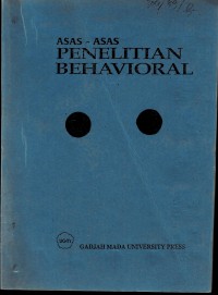 Image of Asas - Asas Penelitian Behavioral