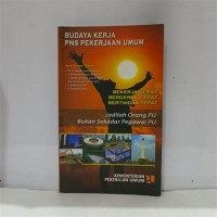 Image of Budaya Kerja PNS Pekrjaan Umum