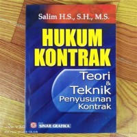 Image of Hukum Kontrak: Teori & Teknik Penyusunan Kontrak