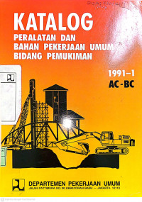 Image of Katalog Peralatan dan Bahan Pekerjaan Umum Bidang Permukiman