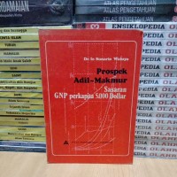 Image of Prospek Adil - Makmur Sasaran GNP perkapita 5.000 Dollar