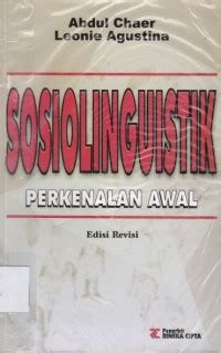 Image of Sosiolinguistik: Perkenalan Awal