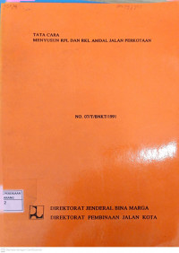 Image of Tata Cara menyususn RPL dan RKL AMDAL Jalan Perkotaan