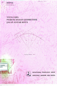 Image of Tata Cara Perencanaan Geometrik Jalan Antar Kota