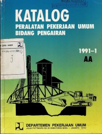 Image of Katalog Peralatan Pekerjaan Umum Bidang Pengairan