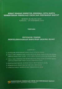 Image of Surat Edaran Direktur Jenderal Cipta Karya Kementerian Pekerjaan Umum dan Perumahan Rakyat Nomor: 86/SE/DC/2016 Tentang Petunjuk Teknis Penyelenggaraan Bangunan Gedung Hijau Lampiran 1