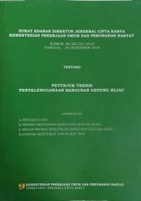Image of Surat Edaran Direktur Jenderal Cipta Karya Kementerian Pekerjaan Umum dan Perumahan Rakyat Nomor: 86/SE/DC/2016 Tentang Petunjuk Teknis Penyelenggaraan Bangunan Gedung Hijau Lampiran 3