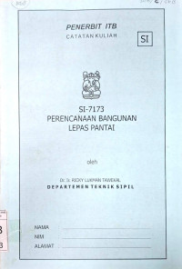Image of Catatan Kuliah: Perencanaan Bangunan Lepas Pantai