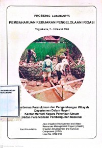 Image of Prosiding Lokakarya: Pembaharuan Kebijakan Pengelolaan Irigasi