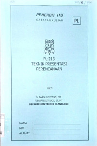 Image of Catatan Kuliah: Teknik Presentasi Perencanaan